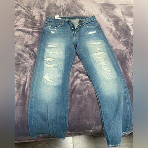 Men’s Levi’s 501 Ripped Jeans 36 X 32